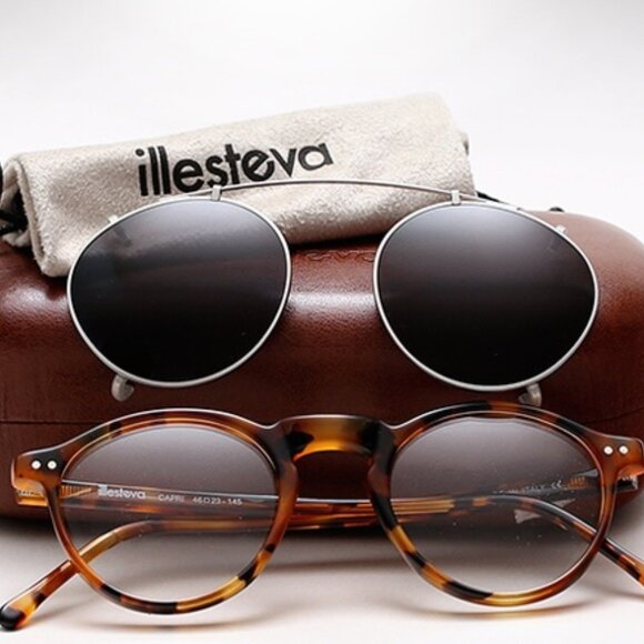Illesteva Capri Clip-On Sunglasses - Picture 1 of 7